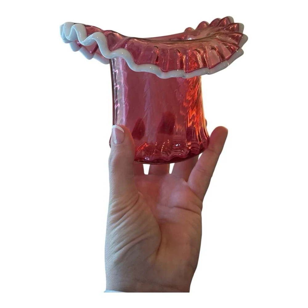 Fenton cranberry spiral